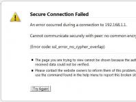 Fixing an error when establishing a secure connection in Mozilla Firefox