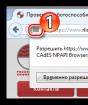 Jak nainstalovat a proč se rozšíření prohlížeče CryptoPro nespustí v prohlížeči Yandex