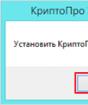 Si të instaloni dhe pse shtojca e shtojcës së shfletuesit CryptoPro nuk fillon në shtojcën e shfletuesit Yandex Gabim mjedisi kriptopro